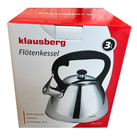 CZAJNIK Z GWIZDKIEM KLAUSBERG 3L KB-7207 CZAJNIK Z GWIZDKIEM KLAUSBERG 3L KB-7207