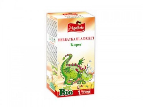 HERBATKA DLA DZIECI - KOPER WŁOSKI PO 4 MIESIĄCU BIO (20 x 1,5 g) 30 g - APOTHEKE HERBATKA DLA DZIECI - KOPER WŁOSKI PO 4 MIESIĄCU BIO (20 x 1,5 g) 30 g - APOTHEKE