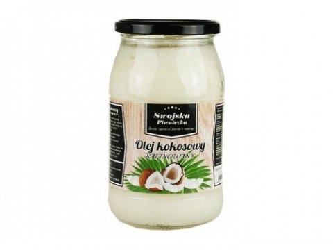 Olej kokosowy Rafinowany Bezzapachowy 900ml Swojska Piwniczka Olej kokosowy Rafinowany Bezzapachowy 900ml Swojska Piwniczka
