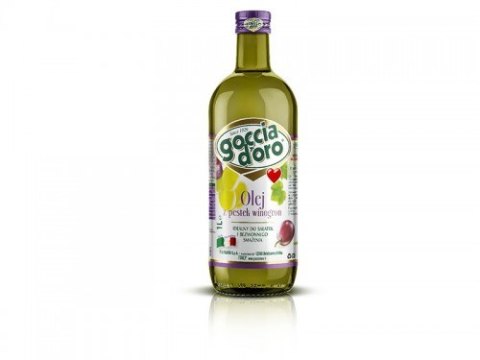 OLEJ Z PESTEK WINOGRON 1 L GOCCIA D'Oro OLEJ Z PESTEK WINOGRON 1 L GOCCIA D'Oro