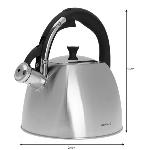CZAJNIK Z GWIZDKIEM KLAUSBERG 2,2L KB-7409 CZAJNIK Z GWIZDKIEM KLAUSBERG 2,2L KB-7409