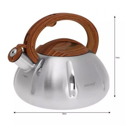 KINGHOFF CZAJNIK Z GWIZDKIEM 3.0L KH-3291 KINGHOFF CZAJNIK Z GWIZDKIEM 3.0L KH-3291