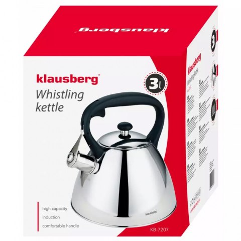 CZAJNIK Z GWIZDKIEM KLAUSBERG 3L KB-7207 CZAJNIK Z GWIZDKIEM KLAUSBERG 3L KB-7207
