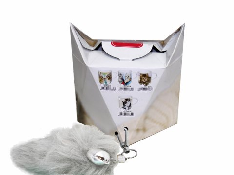 Kubek - Koty bliźniaki + pudełko z ogonkiem Kubek - Koty bliźniaki + pudełko z ogonkiem