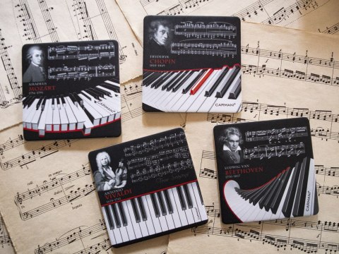 Kpl. 4 podkładek korkowych - Classical Music CARMANI Kpl. 4 podkładek korkowych - Classical Music CARMANI