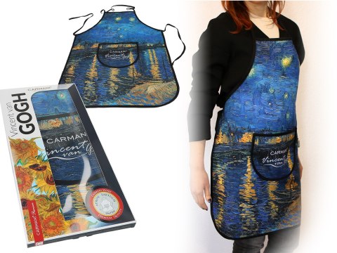 Fartuszek kuchenny - V. van Gogh, Gwiaździsta Noc nad Rodanem (CARMANI) Fartuszek kuchenny - V. van Gogh, Gwiaździsta Noc nad Rodanem (CARMANI)