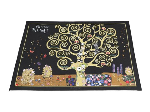 Kpl. 4 podkładek na stół - G. Klimt, mix, czarne tło (CARMANI) Kpl. 4 podkładek na stół - G. Klimt, mix, czarne tło (CARMANI)