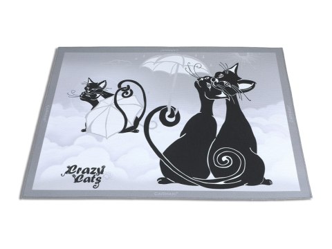 Kpl. 4 podkładek na stół - Koci świat, Mix (białe tło) (CARMANI) Kpl. 4 podkładek na stół - Koci świat, Mix (białe tło) (CARMANI)
