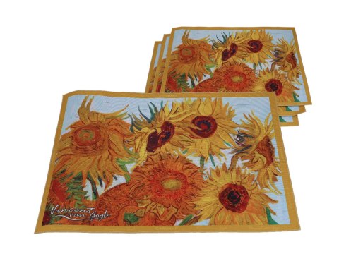 Kpl. 4 podkładek na stół - V. van Gogh, Słoneczniki (CARMANI) Kpl. 4 podkładek na stół - V. van Gogh, Słoneczniki (CARMANI)