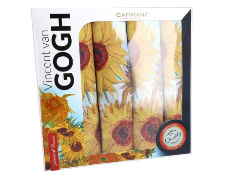 Kpl. 4 podkładek na stół - V. van Gogh, Słoneczniki (CARMANI) Kpl. 4 podkładek na stół - V. van Gogh, Słoneczniki (CARMANI)