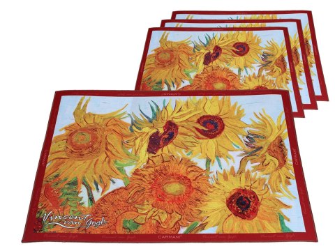 Kpl. 4 podkładek na stół - V. van Gogh, Słoneczniki (CARMANI) Kpl. 4 podkładek na stół - V. van Gogh, Słoneczniki (CARMANI)