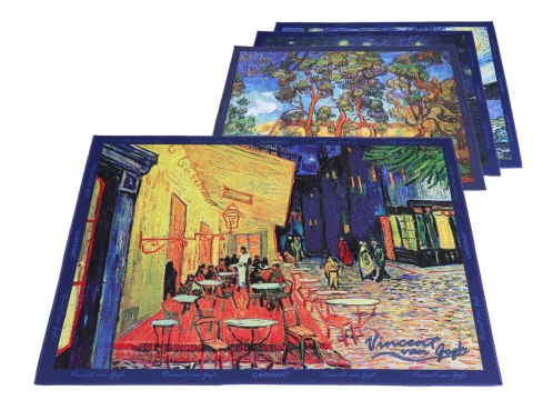 Kpl. 4 podkładek na stół - V. van Gogh, mix 1 (CARMANI) Kpl. 4 podkładek na stół - V. van Gogh, mix 1 (CARMANI)