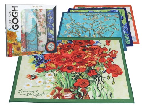 Kpl. 4 podkładek na stół - V. van Gogh, mix 2 (CARMANI) Kpl. 4 podkładek na stół - V. van Gogh, mix 2 (CARMANI)