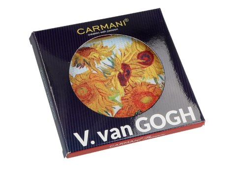 Kpl. 4 podkładek pod kubki - V. van Gogh, Słoneczniki CARMANI Kpl. 4 podkładek pod kubki - V. van Gogh, Słoneczniki CARMANI