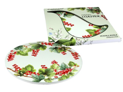 Podkładka ceramiczna - Czerwona porzeczka (CARMANI) Podkładka ceramiczna - Czerwona porzeczka (CARMANI)