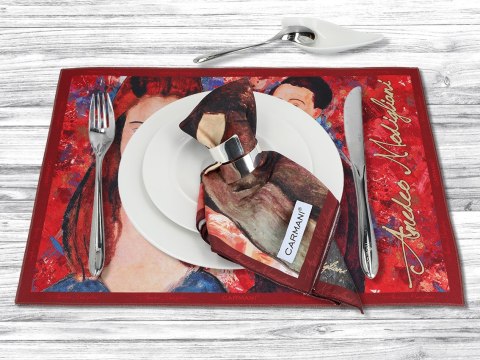 Podkładka na stół - A. Modigliani, Jeanne Hebuterne i Autoportret (CARMANI) Podkładka na stół - A. Modigliani, Jeanne Hebuterne i Autoportret (CARMANI)