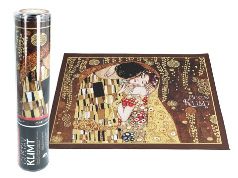 Podkładka na stół - G. Klimt, Pocałunek, brązowe tło (CARMANI) Podkładka na stół - G. Klimt, Pocałunek, brązowe tło (CARMANI)