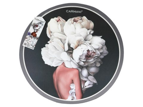 Podkładka na stół okrągła - Kwiaty na głowie (CARMANI) Podkładka na stół okrągła - Kwiaty na głowie (CARMANI)