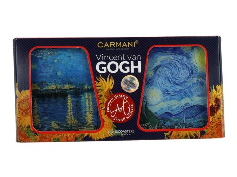 Kpl. 2 podkładek szklanych - V. van Gogh CARMANI Kpl. 2 podkładek szklanych - V. van Gogh CARMANI