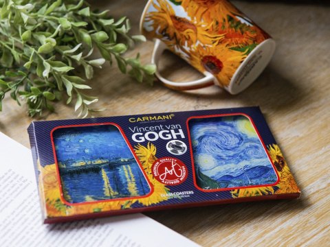 Kpl. 2 podkładek szklanych - V. van Gogh CARMANI Kpl. 2 podkładek szklanych - V. van Gogh CARMANI