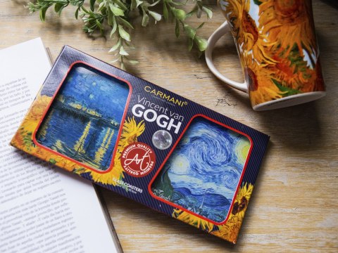 Kpl. 2 podkładek szklanych - V. van Gogh CARMANI Kpl. 2 podkładek szklanych - V. van Gogh CARMANI