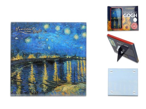 Podkładka szklana - V. van Gogh, Noc nad Rodanem (CARMANI) Podkładka szklana - V. van Gogh, Noc nad Rodanem (CARMANI)