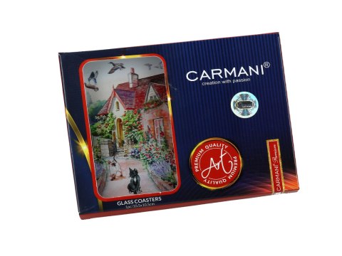 Podkładka szklana - Czerwony dworek (CARMANI) Podkładka szklana - Czerwony dworek (CARMANI)
