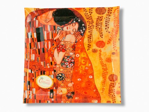 Talerz dekoracyjny - G. Klimt, Pocałunek 25x25cm Talerz dekoracyjny - G. Klimt, Pocałunek 25x25cm