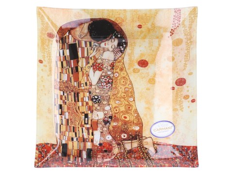 Talerz dekoracyjny - G. Klimt, Pocałunek 30x30cm Talerz dekoracyjny - G. Klimt, Pocałunek 30x30cm