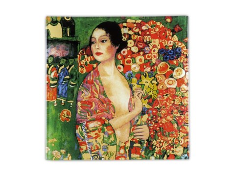 Talerz dekoracyjny - G. Klimt, Tancerka 13x13cm Talerz dekoracyjny - G. Klimt, Tancerka 13x13cm