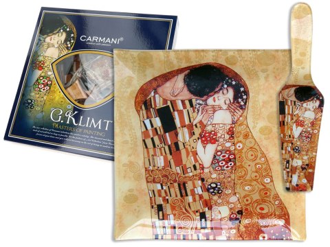 Talerz dekoracyjny z łopatką - G. Klimt, Pocałunek Talerz dekoracyjny z łopatką - G. Klimt, Pocałunek