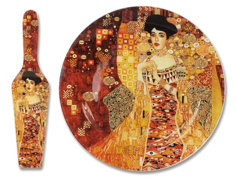 Talerz deserowy z łopatką - G.Klimt, Adela śr.30cm Talerz deserowy z łopatką - G.Klimt, Adela śr.30cm