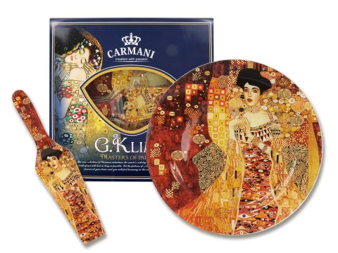 Talerz deserowy z łopatką - G.Klimt, Adela śr.30cm Talerz deserowy z łopatką - G.Klimt, Adela śr.30cm