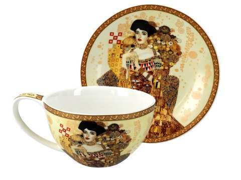 Filiżanka ze spodkiem - G. Klimt, Adela, kremowe tło (CARMANI) Filiżanka ze spodkiem - G. Klimt, Adela, kremowe tło (CARMANI)