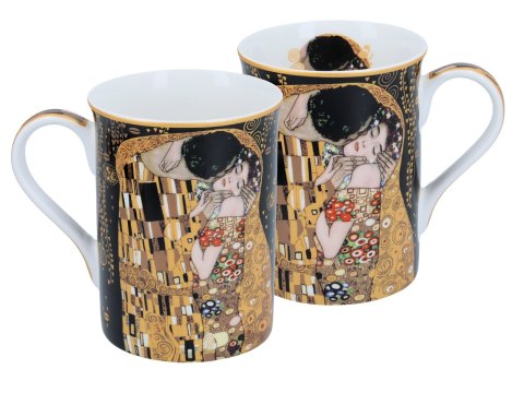 Kubek Classic New- G.Klimt - The Kiss (czarne tło) CARMANI