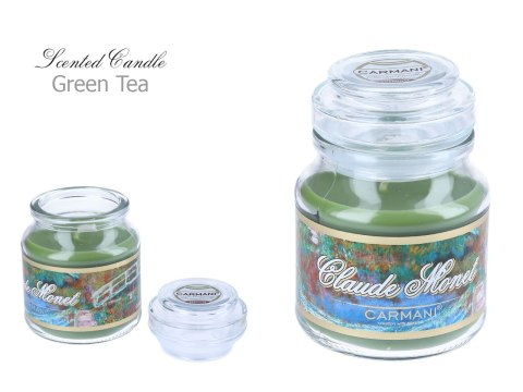 Świeczka zapachowa, american mały - C. Monet, Green Tea (CARMANI) Świeczka zapachowa, american mały - C. Monet, Green Tea (CARMANI)