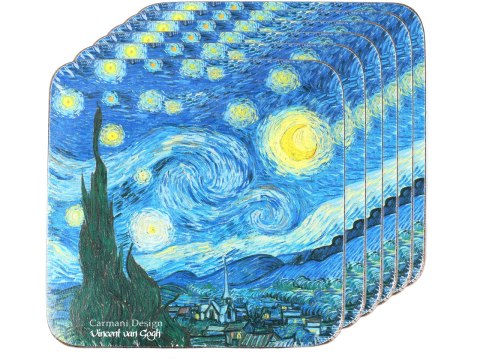 Display 36 podkładek korkowych - Van Gogh Display 36 podkładek korkowych - Van Gogh