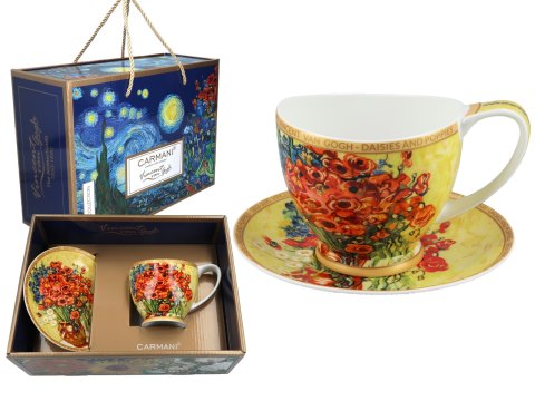 Filiżanka Big Vanessa - V. van Gogh, Czerwone maki i stokrotki (CARMANI) Filiżanka Big Vanessa - V. van Gogh, Czerwone maki i stokrotki (CARMANI)