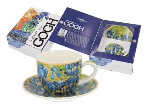 Filiżanka espresso ze spodkiem - V. van Gogh, Irysy (CARMANI) Filiżanka espresso ze spodkiem - V. van Gogh, Irysy (CARMANI)