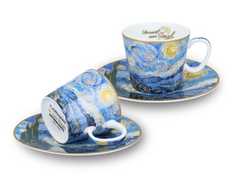 Kpl. 2 filiżanek espresso - V. van Gogh, Gwiaździsta noc (CARMANI) Kpl. 2 filiżanek espresso - V. van Gogh, Gwiaździsta noc (CARMANI)