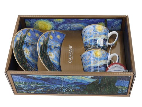 Kpl. 2 filiżanek espresso - V. van Gogh, Gwiaździsta noc (CARMANI) Kpl. 2 filiżanek espresso - V. van Gogh, Gwiaździsta noc (CARMANI)