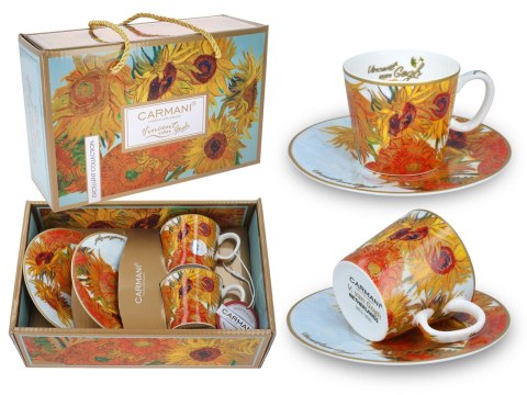 Kpl. 2 filiżanek espresso - V. van Gogh, Słoneczniki (CARMANI) Kpl. 2 filiżanek espresso - V. van Gogh, Słoneczniki (CARMANI)