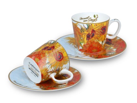 Kpl. 2 filiżanek espresso - V. van Gogh, Słoneczniki (CARMANI) Kpl. 2 filiżanek espresso - V. van Gogh, Słoneczniki (CARMANI)