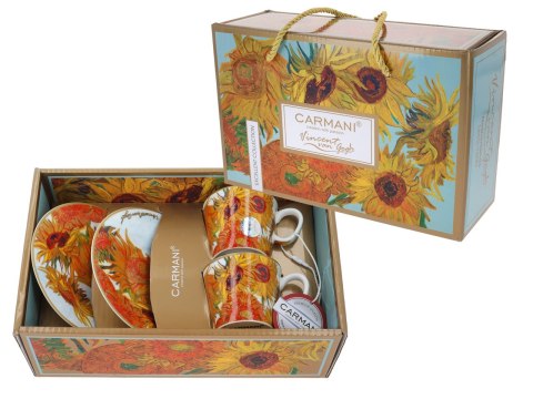 Kpl. 2 filiżanek espresso - V. van Gogh, Słoneczniki (CARMANI) Kpl. 2 filiżanek espresso - V. van Gogh, Słoneczniki (CARMANI)