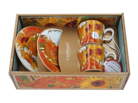 Kpl. 2 filiżanek espresso - V. van Gogh, Słoneczniki (CARMANI) Kpl. 2 filiżanek espresso - V. van Gogh, Słoneczniki (CARMANI)