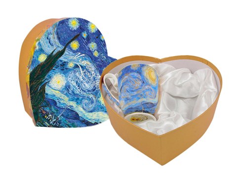 Kpl. 2 kubków w sercu - V. van Gogh, Gwiaździsta noc (CARMANI) Kpl. 2 kubków w sercu - V. van Gogh, Gwiaździsta noc (CARMANI)