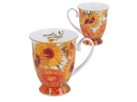 Kpl. 2 kubków w sercu - V. van Gogh, Słoneczniki (CARMANI) Kpl. 2 kubków w sercu - V. van Gogh, Słoneczniki (CARMANI)