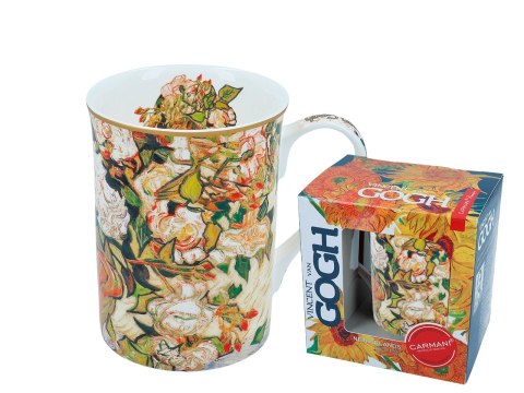 Kubek Classic New - V. van Gogh, Wazon z różami (CARMANI) Kubek Classic New - V. van Gogh, Wazon z różami (CARMANI)
