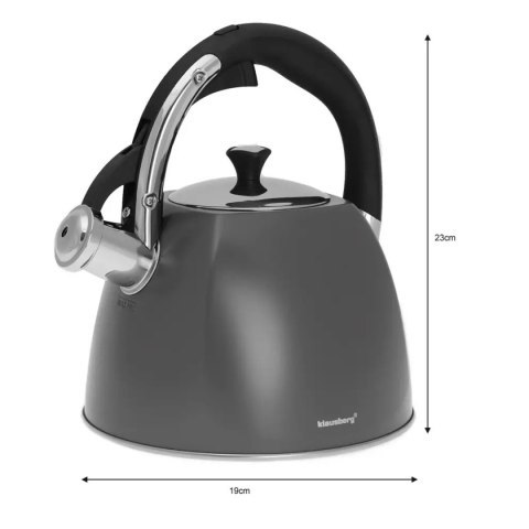 CZAJNIK Z GWIZDKIEM KLAUSBERG 2,2L KB-7411 CZAJNIK Z GWIZDKIEM KLAUSBERG 2,2L KB-7411