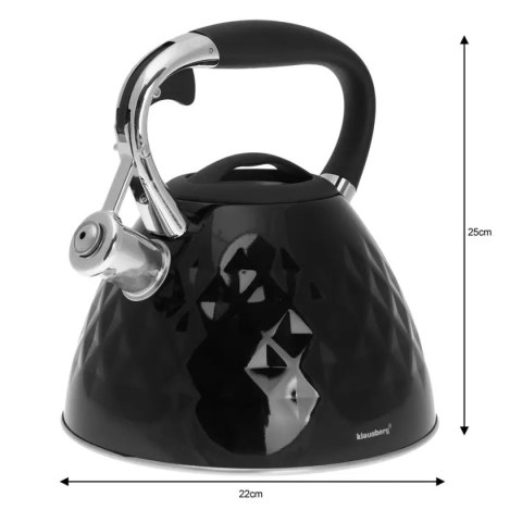 CZAJNIK Z GWIZDKIEM KLAUSBERG 3L KB-7455 CZAJNIK Z GWIZDKIEM KLAUSBERG 3L KB-7455